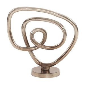 Sculpture artistique en métal en forme de globe pour la décoration de bibliothèque ou de zone d'étude avec une inspiration éducative et créative - Product Image 6