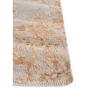 Alfombra Tattvam Lu-9031 Abstracta de Lana, Bambú y Seda, Anudada a Mano, Textura Suave, Fácil de Limpiar, Gris y Negra, Rectangular, para el Hogar o el Pasillo - Product Image 4