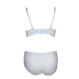 Ensemble soutien-gorge et culotte en mousse pour femme - Bleu - Product Image 2