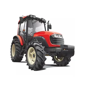Tratores para a Agricultura 4x4 Usados Masseyy Furgusonn MF 120HP Trator de rodas agrícolas em bom estado