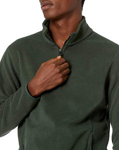 Top Trending Custom Design Canvas <b>Sherpa</b> Fleece Jacket With Stand Collar High Street Style Quick Dry & Breathable For <b>Men</b> - Product Image 5