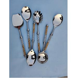 Finition brillante Design merveilleux couverts en acier inoxydable ensemble de 6 pièces avec poignée design pour la maison et l'hôtel vaisselle ensemble de couverts - Product Image 1