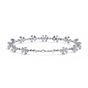 Magnifique bracelet et jonc en or 18 carats avec diamants de laboratoire - Product Image 6