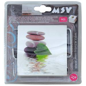 Porte-rouleau de papier toilette MSV en polystyrène blanc - Product Image 2