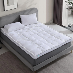 ที่นอนเสริมหนาพิเศษ รุ่นเฟเธอร์เบด ลักซ์ ลอฟท์ ไส้ใยฝ้ายธรรมชาติ พร้อมปลอกหุ้ม - Product Image 1