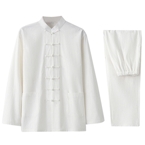 Tenue d'arts martiaux unisexe personnalisée en polyester/coton, coupe ample, extensible, légère, durable, séchage rapide, respirante, pour hommes Kung Fu - Product Image 2