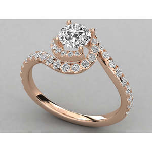 14K Gold <b>Solitaire</b> Lab Grown Diamond Handmade Ladies <b>Ring</b> with Pear Shape Oval Cut IGI Certified for Engagement or Promise - Product Image 3