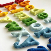Meilleur kit d'apprentissage de l'alphabet en feutre de laine de Nouvelle-Zélande artisanal de qualité supérieure de l'Himalaya, ensemble éducatif DIY pour enfants de 5 à 7 ans, personnalisé