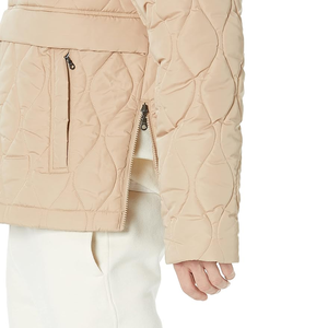 Chaqueta acolchada de lona ligera de ajuste relajado para hombre, bombardero empacable resistente al agua con cierre de cremallera, prendas de vestir informales a prueba de viento - Product Image 3