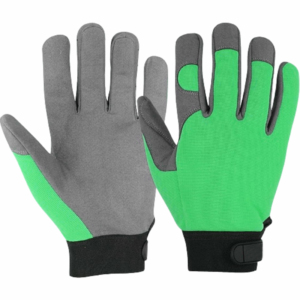 Amara Guantes de construcción de cuero sintético de alta resistencia Guantes de seguridad de uso diario resistentes a golpes para protección de manos y brazos - Product Image 4