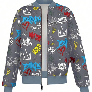 Chaqueta Varsity de Béisbol Sublimada Ajustada de Otoño al por Mayor para Hombre, Chaquetas Varsity de Manga Larga para Hombre a Bajo Precio - Product Image 1