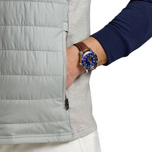 Venta al por mayor de los hombres Formal acolchado Puffer chaleco híbrido cierre de cremallera a prueba de viento transpirable de secado rápido para el invierno - Product Image 4