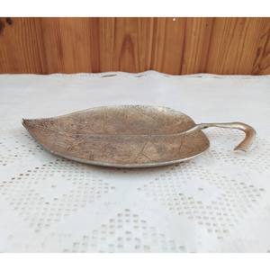 Cenicero de cobre en forma de hoja, barra de Cenicero de cobre martillado artesanal, accesorio para hotel y hogar - Product Image 6