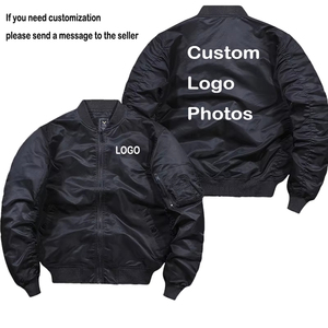Trendy Mens Bomber Jacket Lightweight Breathable Fabric Zipup Casual Style Relaxed Fit Streetwear Bomber Jacket - Product Image 6