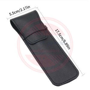 Housse de rasoir en cuir de rasage \ Sac portable en cuir de qualité professionnelle avec logo personnalisé pour rasoirs de sécurité - Product Image 5