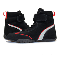 CHRIS KS-3 MY21 Chaussures de karting d'hiver Noir/Rouge EUR 46 Doublure en cuir véritable Caractéristique imperméable