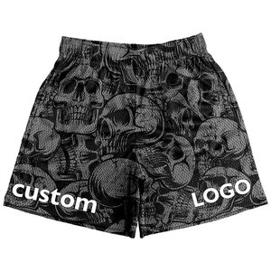 High Quality Custom Printed Men's Mid Waist Mesh <b>Shorts</b> Breathable Polyester with <b>Zipper</b> Pockets and Drawstring Solid Pattern - Product Image 1