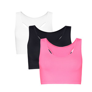 Top Corto Deportivo Transpirable de Secado Rápido para Mujer, con Cinturón, para Gimnasio, Yoga y Fitness - Product Image 1