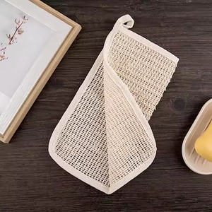 Serviette de lavage exfoliante en sisal pour le corps, écologique et biodégradable - Product Image 6