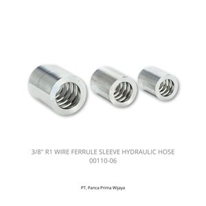 Manchon de raccordement pour fil R1 de 3/8 pouce de haute qualité 00110-06 |   Raccord de sertissage pour tuyau hydraulique haute pression en acier au carbone, usage industriel lourd - Product Image 5