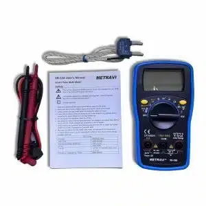 Testeur de haute précision de multimètre numérique TRMS à plage automatique XB-33A MetraVI pour les instruments électriques de fréquence de résistance de tension - Product Image 4