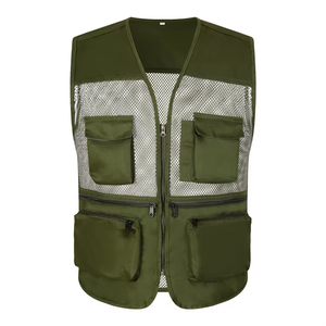 Hombres y Mujeres Verano Reversible Puffer Chaleco Casual Trabajo al aire libre Pesca Viaje Foto Cargo Chaqueta Multi bolsillos - Product Image 2