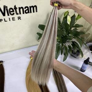 ขายส่งที่ยังไม่ได้เวียดนามดิบผมไฮไลท์ตรงปลาย U ต่อผมมนุษย์100% ผมบริสุทธิ์ - Product Image 3