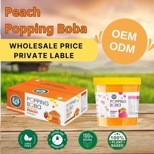 ส่วนผสมสำหรับเครื่องดื่มชาบับเบิ้ลท็อปปิ้งลูกบอลน้ำไข่มุกลูกพีชท็อปปิ้งผู้ผลิต vinut Trust - Product Image 2