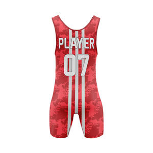 Custom Men's Wrestling Singlet Tights with Adjustable <b>Strap</b> Closure High Quality Custom Logo Gym wear Weight Lifting Singlets - Product Image 5