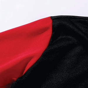 Chaqueta universitaria con logotipo personalizado, Mangas de cuero bordadas, chaqueta negra de béisbol universitario para hombre - Product Image 4