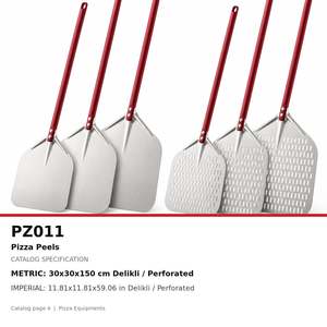 Pelle à pizza en aluminium perforée Fida 30 cm - Product Image 4
