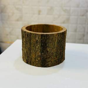 เทียนหอมในโถไม้ลายตอก ใช้ตกแต่งบ้าน ผลิตและจัดจำหน่ายโดย HHO - Product Image 2