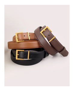 Ceintures personnalisées en cuir véritable de marque à la mode avec boucle personnalisée avec logo uni de style unique - Product Image 6