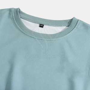 เสื้อสเวตเชิ้ตผู้ชายผ้าฝ้าย 100% สีพื้น สำหรับฤดูหนาว สวมใส่สบาย แห้งเร็ว รับสกรีนโลโก้ - Product Image 3