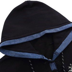 Sweat à Capuche Surdimensionné avec Épaule Goutte Broderie Logo Nouvelle Arrivée Patch Sweat à Capuche Brodé pour Hommes - Product Image 3