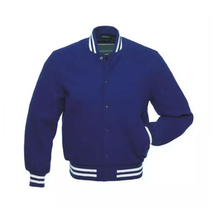 Veste de baseball classique de type Letterman, prix de gros, veste de baseball de type Letterman unie rose pour hommes - Product Image 3
