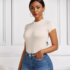 Traje de Cuerpo Entero Sexy para Mujer, de una Pieza, Color Blanco y Negro Básico, Manga Larga, con Estilo Único y Cálido - Product Image 4