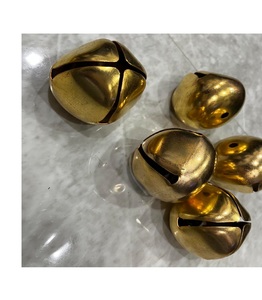 Golden Mini Craft Bells Vintage Brass Wind Chimes para Navidad Técnica de metal pulido-Jingle Bells by Bells - Product Image 5