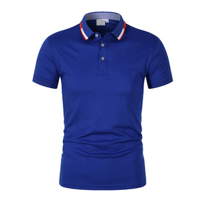 Polo en coton à manches courtes pour hommes Polo de golf grande taille avec logo brodé et étiquettes Chemise respirante pour vêtements de sport en plein air - Product Image 5