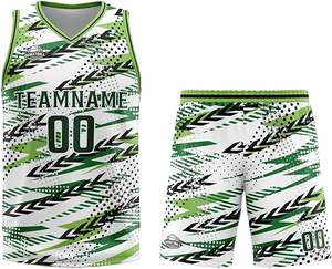 Fabrication professionnelle hommes basket-ball uniforme de haute qualité respirant Pakistan fait basket-ball uniforme à vendre - Product Image 5