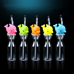 Botella de Plástico PET de 500 ml (16 oz) Ecológica, Desechable, de Grado Alimenticio, con Diseño de Delfín, para Bebidas, con Logotipo Personalizado para Jugos - Product Image 1