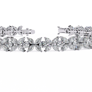 Magnifique bracelet et jonc en or 18 carats avec diamants de laboratoire, accessoire de bijouterie luxueux - Product Image 5