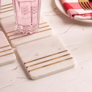 Fournisseur indien Ensembles de vaisselle en marbre fabriqués à la main pour un usage quotidien ou des occasions spéciales-Quantité en vrac de luxe écologique - Product Image 3