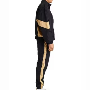 Alta calidad para hombres Nylon Joggers Conjuntos Entrenamiento OEM Logotipo personalizado Poliéster Nylon Cremallera Dos piezas Jogger Windbreaker Set - Product Image 4