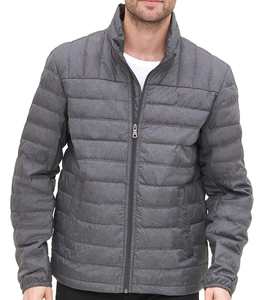 Chaqueta acolchada ligera para hombre para ropa de invierno para clima frío con cuello alto con cierre completo de cremallera Logo chaqueta acolchada para hombre - Product Image 1