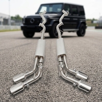 Tubo de Escape Recto Pulido Tipo Espejo SDO T304 y Sistema de Escape Completo Catback para Mercedes-Benz G63 AMG W463 5.5T 2013-2018