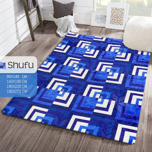 Alfombra Moderna para Oficina en Casa, Elegante, de Espuma de Alta Densidad, con Puntos de Goma Natural en Relieve, Antideslizante, Abstracta, de Poliéster, 4m, Hecha a Máquina - Product Image 1