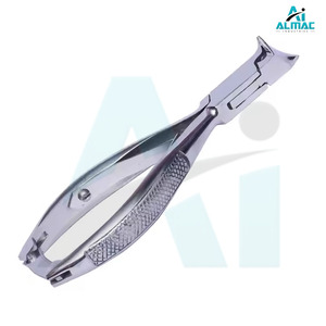 ALMAC-Pinzas para uñas de los pies de doble acción, cortadores de uñas multidiseño de acero inoxidable, mango cómodo antideslizante para pedicura, cutícula - Product Image 1