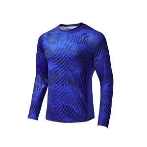 Material personalizado UV UPF50 + Absorbe la humedad Ropa de pesca para hombres Camisetas de pesca de manga larga Impresión por sublimación Nueva llegada - Product Image 4