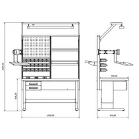 Mesa de Trabajo ESD de Calidad para Técnicos Eléctricos/Electrónicos para Laboratorio y Fábrica / Ingeniería de Uso Pesado